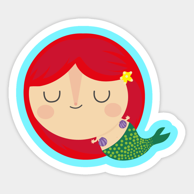 Mermaid Sticker by Mjdaluz